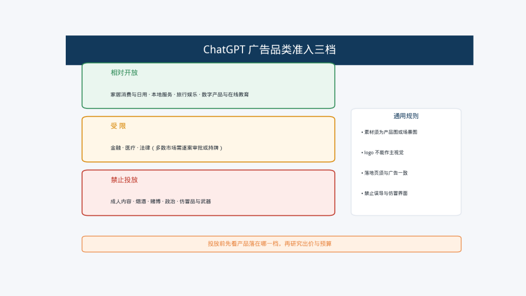 ChatGPT广告品类准入分层
